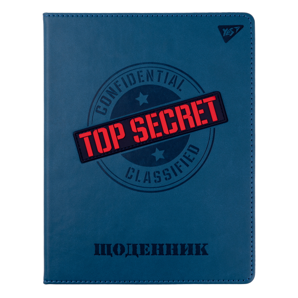 Щоденник шкільний YES PU твердий "Top secret" 911406