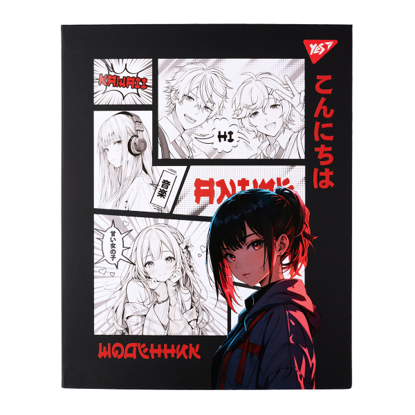 Щоденник шкільний YES інтегральний Anime B&W, А5, 40 аркушів - фото 1