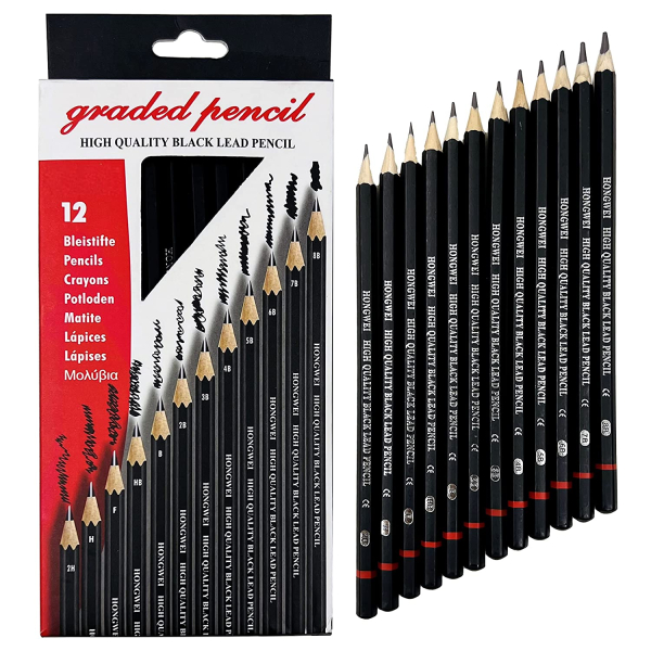 Набір олівців чорнографітних Graded pencil
