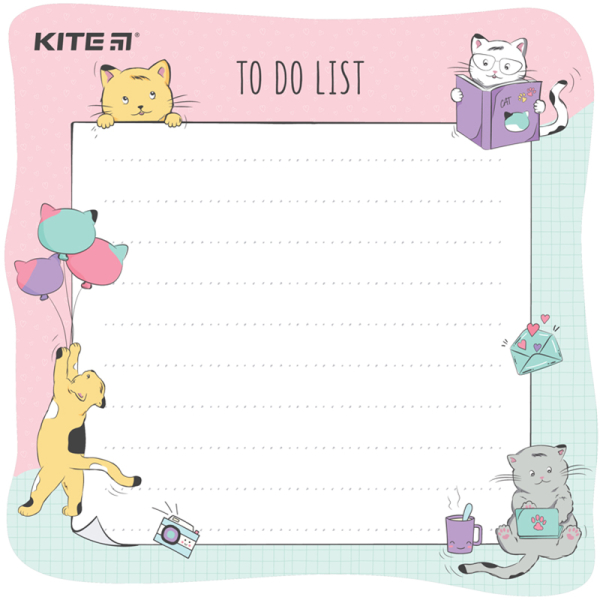 Настінний планер To do list Kite Cats K22-472-2, А5