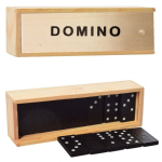 Гра настільна "Доміно" 28шт. у дерев'яній коробці 600-В