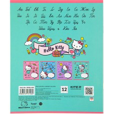 Зошит шкільний Kite Hello Kitty HK22-235, 12 аркушів, коса лінія