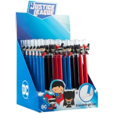 Ручка гелева "пиши-стирай" Kite DC Comics , синя