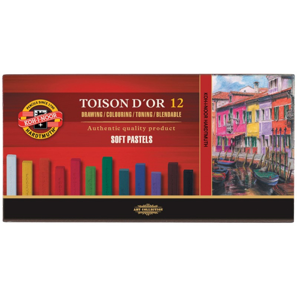 Крейда-пастель TOISON D'OR, 12 кол. 8512 (1)