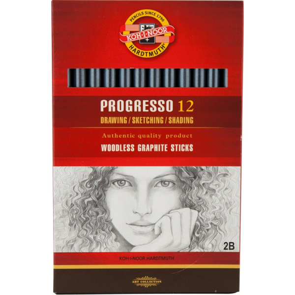 Олівець бездеревний Progresso, 2B 8911 2B (12)