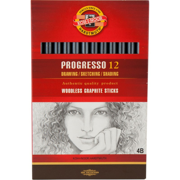 Олівець бездеревний Progresso, 4B 8911 4B (12)