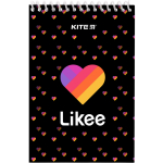 Блокнот на спіралі Kite Likee LK22-196, А6, 48 аркушів, нелінований