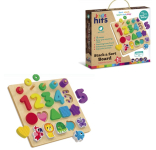 Дерев'яна іграшка Kids hits арт. KH20/024 (8шт) панель, що навчає 29, 5*26*4 см короб. 30, 5*27*5 см