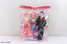 Лялька типу Барбі арт. 726-A (180шт/2) сім'я, Кен, дитина пакет 30*22см
