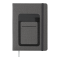  Щоденник недатований COMBI, A5, сірий, штучна шкіра/поролон BUROMAX BM.2050-09 - фото 1