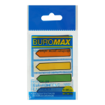  Закладки пластикові СТРІЛКИ, NEON, з клейким шаром, 45x12 мм, 5 кол. по 20 арк. BM.2304-98