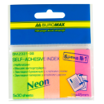  Закладки паперові NEON, 45x15 мм, 5 кол. по 30 арк. BM.2331-98