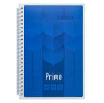  Зошит на пружині PRIME А5, 96арк., клітка, в картонній обкладинці, синій BM.24551101-02