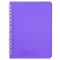 Зошит для нотаток на пружині Buromax BRIGHT, А6, 60 арк., клітинка, пластикова обкладинка, фіолетовий (BM.24654155-07) - фото 1