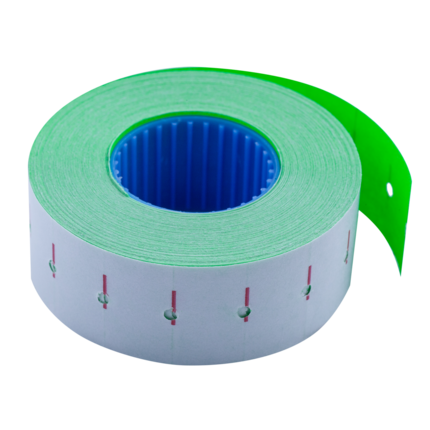 Цінник Buromax 22 * 12мм (1000шт, 12м), прямокутний, внутрішнє намотування, зелений (BM.281101-04)