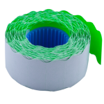 Цінник Buromax 26 * 12мм (1000шт, 12м), фігурний, внутрішнє намотування, зелений (BM.281202-04)