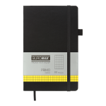  Книга записна PRIMO 125*195, 96 арк., клітинка, обкл. штучна шкіра, чорний BM.291161-01