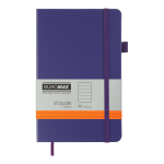 Книга записна ETALON 125*195, 96 арк., лінія, обкл. штучна шкіра, фіолетовий BM.291260-07