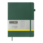 Книга записна ETALON 190*250, 96 арк., клітинка, обкл. штучна шкіра, зелений BM.292160-04
