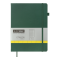 Книга записна ETALON 190*250, 96 арк., клітинка, обкл. штучна шкіра, зелений BM.292160-04 - фото 1