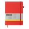 Книга записна ETALON 190*250, 96 арк., клітинка, обкл. штучна шкіра, червоний BM.292160-05 - фото 1