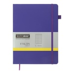 Книга записна ETALON 190*250, 96 арк., клітинка, обкл. штучна шкіра, фіолетовий BM.292160-07