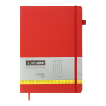  Книга записна 190*250, 96 арк., клітинка,штучна шкіра, бордовий "PRIMO" BM.292161-13