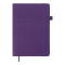 Блокнот діловий "COLOR TUNES"  А5, 96 арк., клітинка, фіолетовий, шт.шкіра BM.295100-07 - фото 2