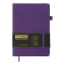 Блокнот діловий "COLOR TUNES"  А5, 96 арк., клітинка, фіолетовий, шт.шкіра BM.295100-07 - фото 1