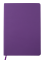 Блокнот діловий "TOUCH ME" L2U, А5, 96 арк., клітинка, фіолетовий, шт.шкіра BM.295102-07 - фото 1