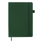 Блокнот діловий "BRIEF" А5, 96л, клітинка, обкладинка штучна шкіра, зелений BM.295104-04