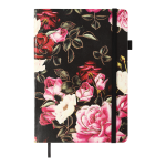 Блокнот діловий "CHERIE" А5, 96л, клітинка, обкладинка штучна шкіра, чорний BM.295105-01