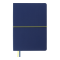 Блокнот діловий "UNIQUE" А5, 96 арк., клітинка, синій з жовтим, шт.шкіра BM.295107-02 - фото 1