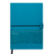 Діловий блокнот Buromax Travel А5 у клітинку з обкладинкою зі штучної шкіри 96 арк. L2U Бірюзовий (BM.29521102-06) - фото 5