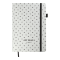 Блокнот діловий "RELAX" А5, 96л, крапка, обкладинка штучна шкіра, срібний BM.295301-24 - фото 1