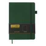 Блокнот діловий "BRIEF" А5, 96л, крапка, обкладинка штучна шкіра, зелений BM.295304-04