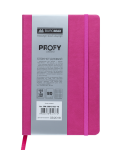 Блокнот діловий "PROFY" L2U, 125x195 мм, 80 арк., клітинка, рожевий, шт.шкіра BM.29912102-10