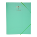 Папка А4 на гумках Buromax PASTEL, бірюза (BM.3954-38)