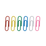 Скріпки кольорові Buromax, круглі, 28 мм, 100 шт (BM.5015)