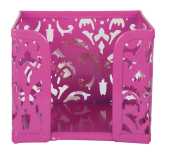 Бокс для паперу металевий Buromax Barocco, рожевий (BM.6216-10)