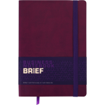 Блокнот діловий BRIEF, L2U, А5, 96 арк., нелін., марсала, шт.шкіра BM.295004-13
