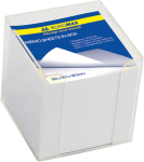 Бокс с білим папером 90х90х90мм., прозорий BM.2290-03