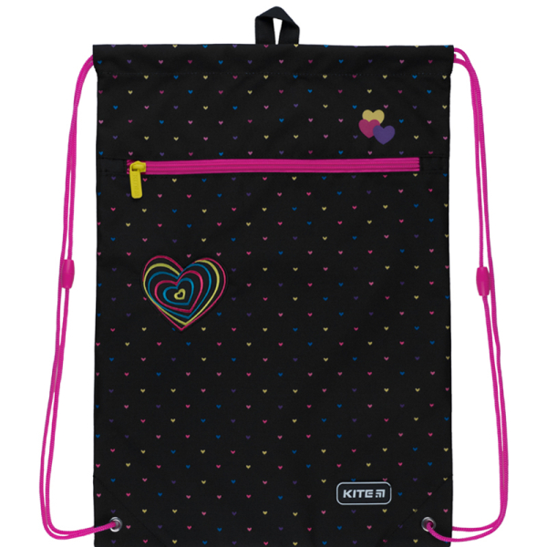 Сумка для взуття з кишенею Kite Education Hearts K22-601M-3