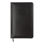 Щотижневик датов. 2025 BRAVO, A5, чорний, штуч. шкіра/поролон (BM.2706-01)