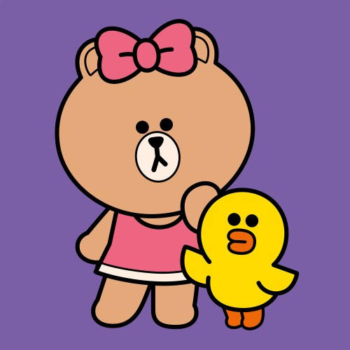 Картина за номерами SANTI Лайн Френдс Чоко та Саллі 25*25см полотно кольорове - фото 1