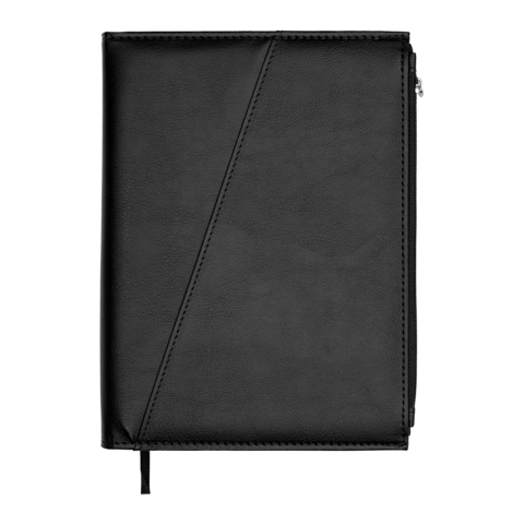  Щоденник недат. CHESTER, A5, чорний, штуч.шкіра/поролон, 336 стор - фото 1
