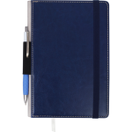 Блокнот діловий Buromax CODE, L2U, А5, 96 арк., нелінов., т.-синій, шт.шкіра (BM.295006-03)