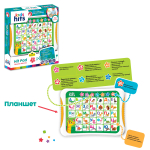 Планшет Kids Hits арт. KH01/003 (48шт)"Весела Абетка".батар.укр та англ. мови навчання, цифри, кольори, фігури, тварини, р-р 24*17, 6*2см, короб.25*27*4см