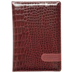 Щоденник недатований Bourgeois А5 320 сторінок, клітинка, шкірзамінник бордовий 9468