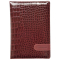 Щоденник недатований Bourgeois А5 320 сторінок, клітинка, шкірзамінник бордовий 9468 - фото 1